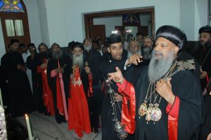 Offering incense at the Relics of St.Thomas (Devalokam Aramana)