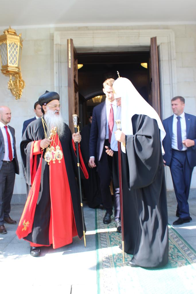 H.H Baselios Marthoma Paulose II with Kiril Patriarch