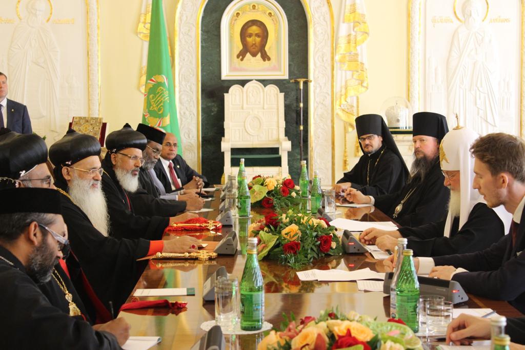 H.H Baselios Marthoma Paulose II with Kiril Patriarch